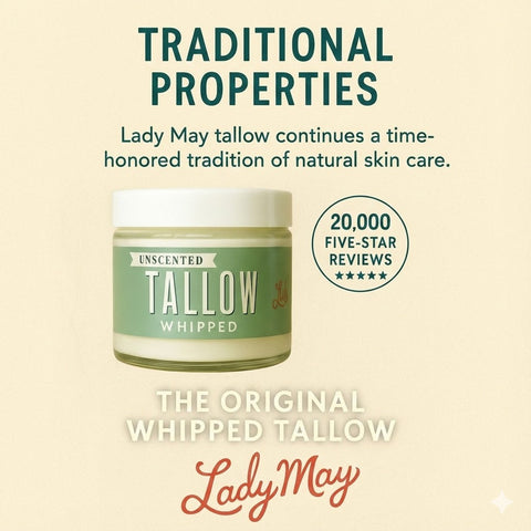 Unscented Whipped Tallow Moisturizer | Lady May Tallow in - Body Cream/Lotion photo