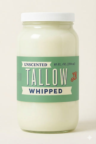 Unscented Whipped Tallow Moisturizer | Lady May Tallow in 85oz - Body Cream/Lotion photo