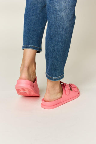 Legend Double Buckle Open Toe Sandals - SwagglyLife Home & Fashion