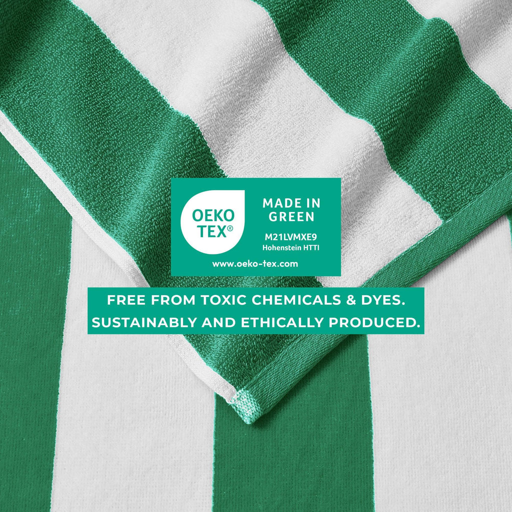 Cotton Velour Cabana Stripe Beach Towel - Novia Collection in - photo