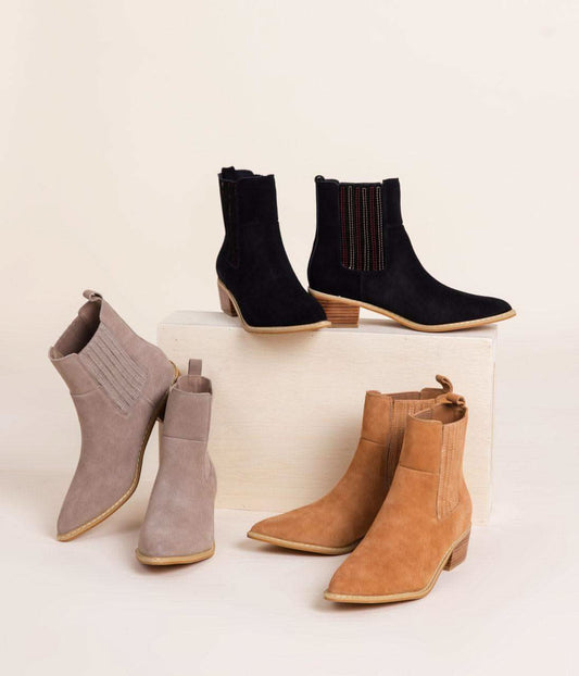 Naughty Monkey Leonor Suede Ankle Boot in Tan in - Shoes photo