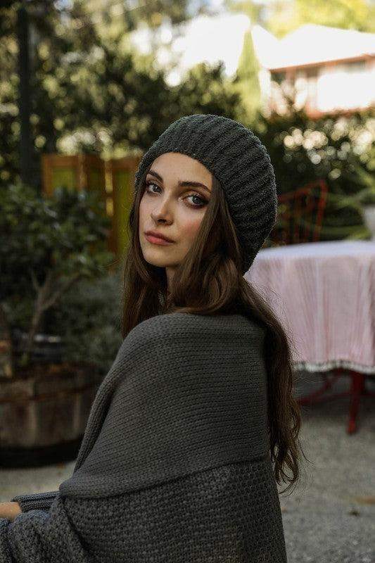 LETO Boucle Rib Knit Beret - SwagglyLife Home & Fashion