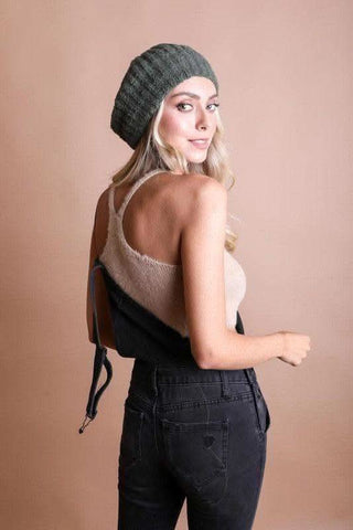 LETO Boucle Rib Knit Beret - SwagglyLife Home & Fashion