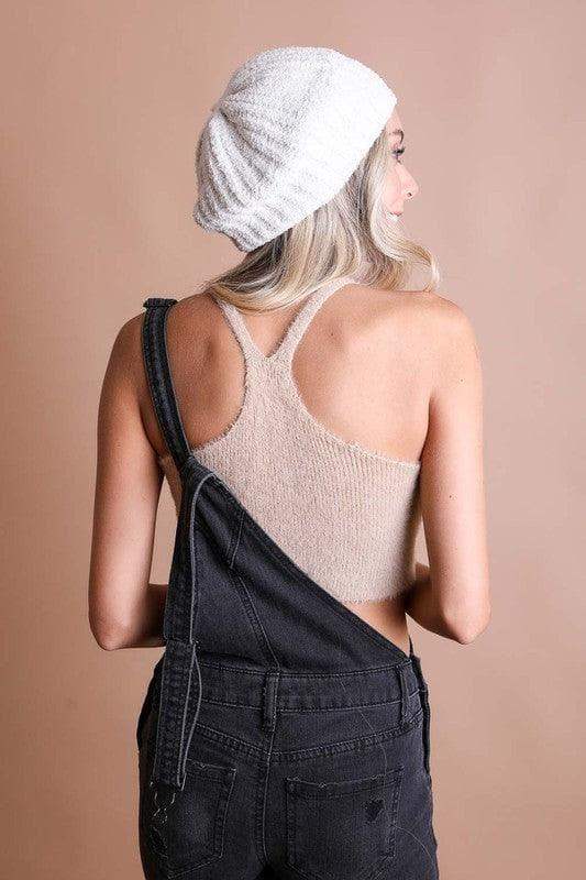 LETO Boucle Rib Knit Beret - SwagglyLife Home & Fashion