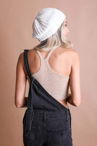 LETO Boucle Rib Knit Beret - SwagglyLife Home & Fashion