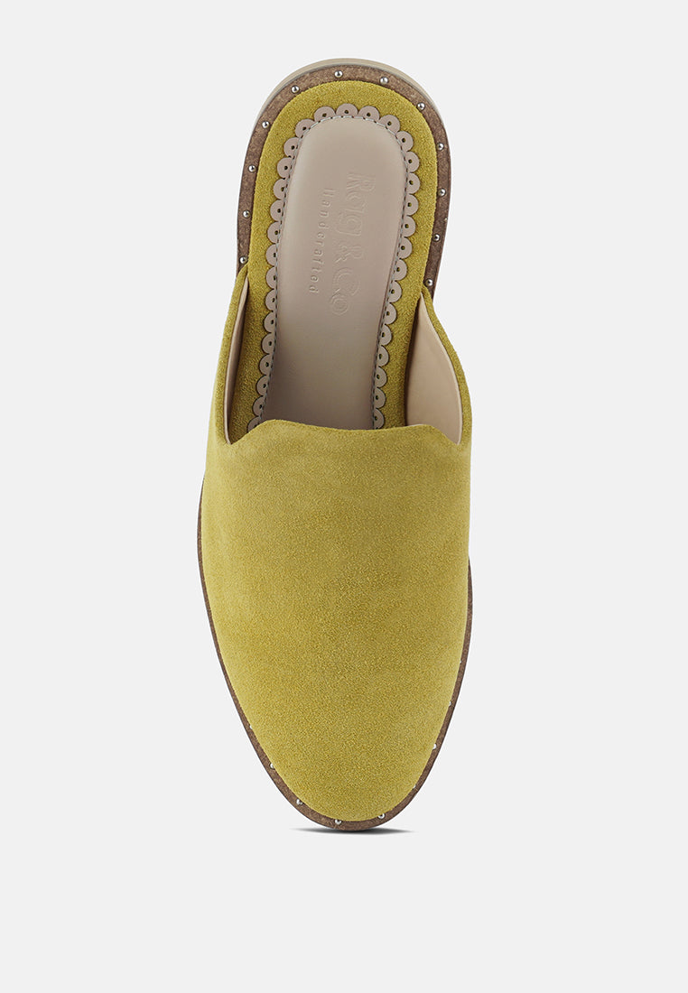Rag & Co. Lia Handcrafted Canvas Mules in - Mules photo