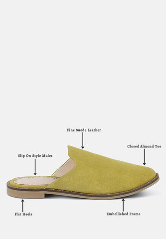 Rag & Co. Lia Handcrafted Canvas Mules in - Mules photo