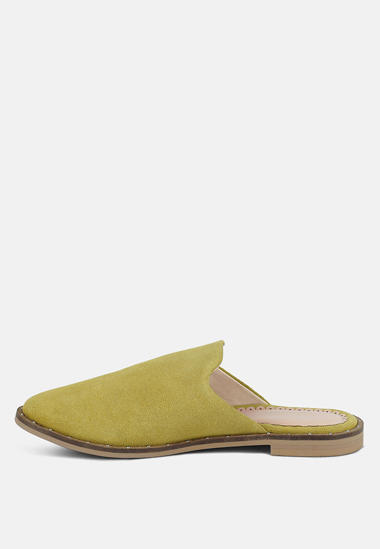 Rag & Co. Lia Handcrafted Canvas Mules in - Mules photo