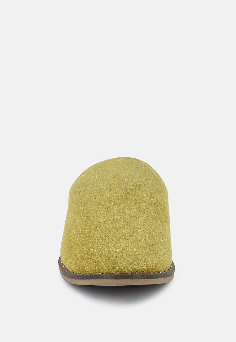 Rag & Co. Lia Handcrafted Canvas Mules in - Mules photo