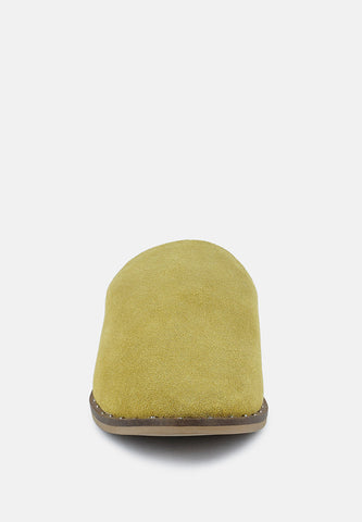 Rag & Co. Lia Handcrafted Canvas Mules in - Mules photo