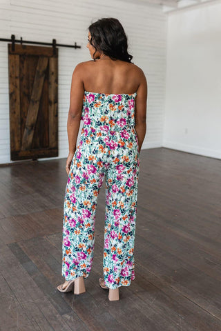 Life of the Party Floral Jumpsuit in Green - SwagglyLife Home & Fashion