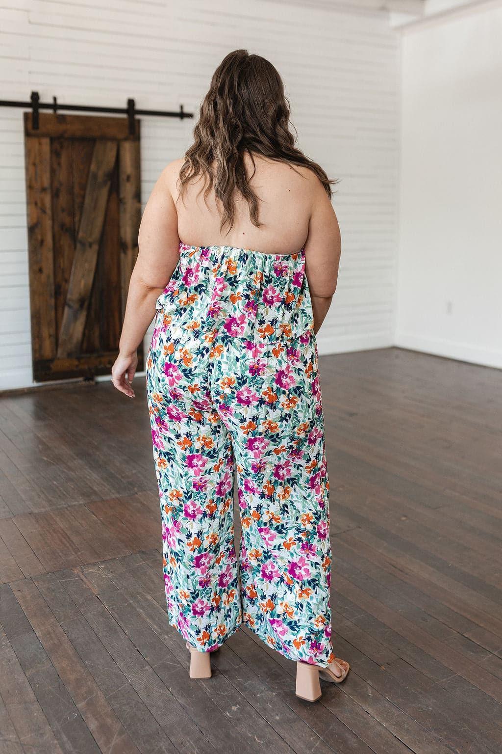 Life of the Party Floral Jumpsuit in Green - SwagglyLife Home & Fashion