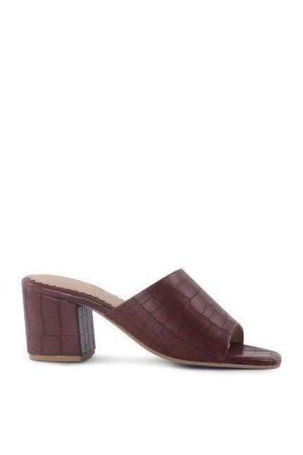 LONDON RAG DUMPLINN Slip-On Block Heel Sandal - SwagglyLife Home & Fashion