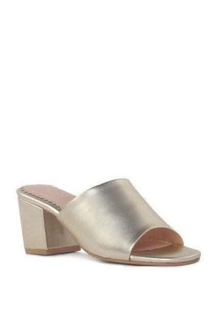 LONDON RAG DUMPLINN Slip-On Block Heel Sandal - SwagglyLife Home & Fashion