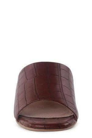LONDON RAG DUMPLINN Slip-On Block Heel Sandal - SwagglyLife Home & Fashion