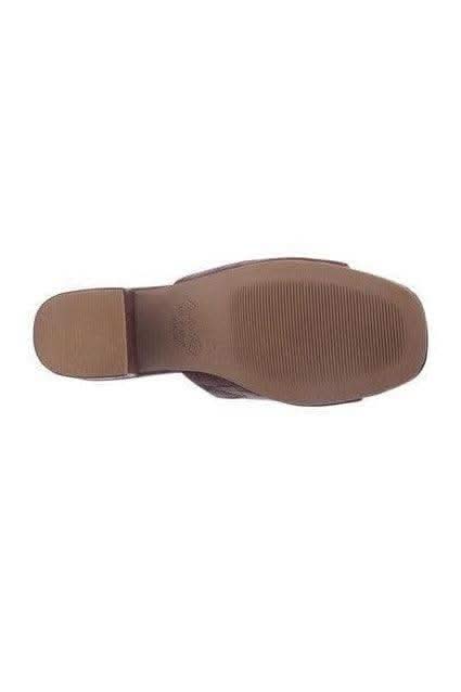 LONDON RAG DUMPLINN Slip-On Block Heel Sandal - SwagglyLife Home & Fashion