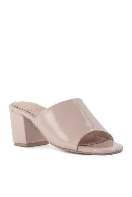 LONDON RAG DUMPLINN Slip-On Block Heel Sandal - SwagglyLife Home & Fashion