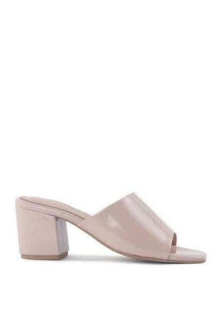 LONDON RAG DUMPLINN Slip-On Block Heel Sandal - SwagglyLife Home & Fashion