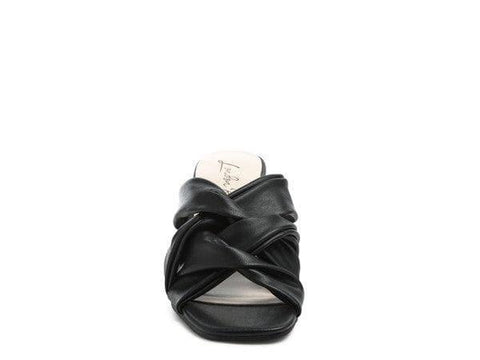 London Rag Knope Interwoven Straps Mid Heeled Sandals - SwagglyLife Home & Fashion