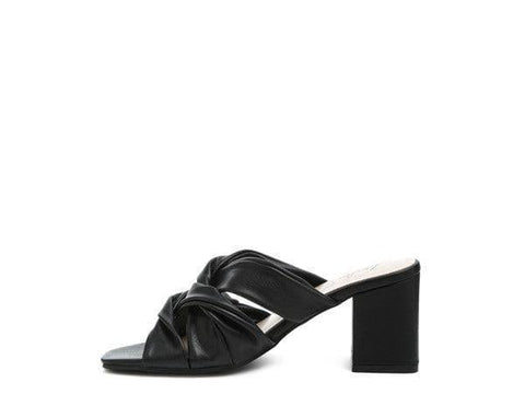 London Rag Knope Interwoven Straps Mid Heeled Sandals - SwagglyLife Home & Fashion