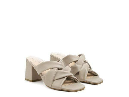 London Rag Knope Interwoven Straps Mid Heeled Sandals in - Shoes photo