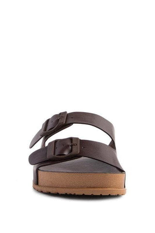 London Rag MINATA Platform Buckled Slide Sandals - SwagglyLife Home & Fashion