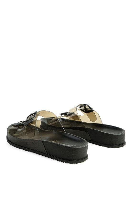 London Rag MINATA Platform Buckled Slide Sandals - SwagglyLife Home & Fashion
