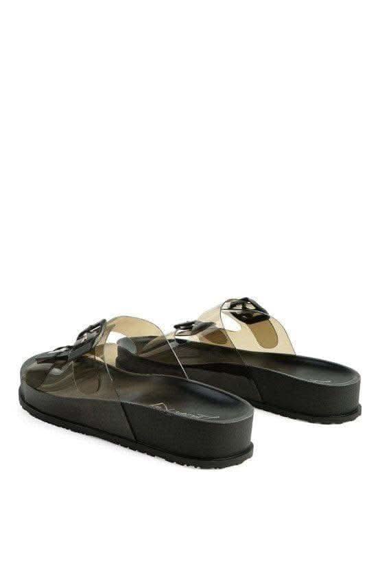 London Rag MINATA Platform Buckled Slide Sandals - SwagglyLife Home & Fashion