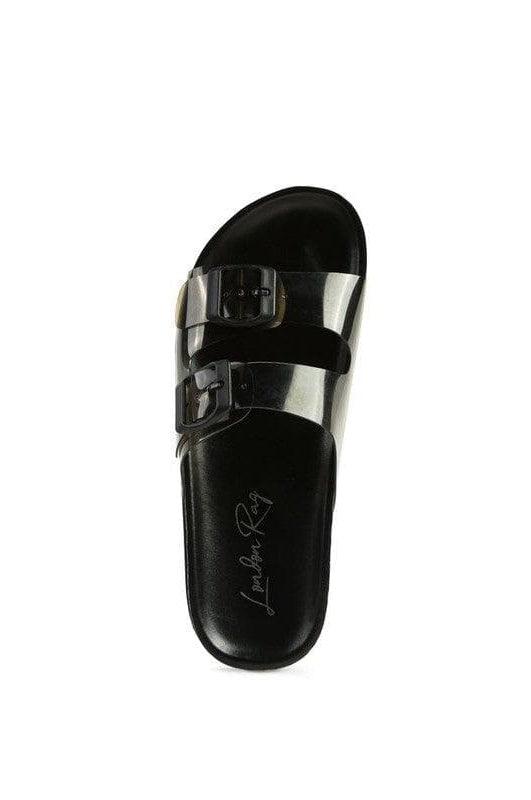 London Rag MINATA Platform Buckled Slide Sandals - SwagglyLife Home & Fashion