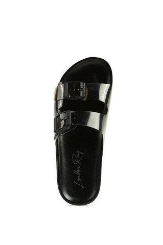 London Rag MINATA Platform Buckled Slide Sandals - SwagglyLife Home & Fashion