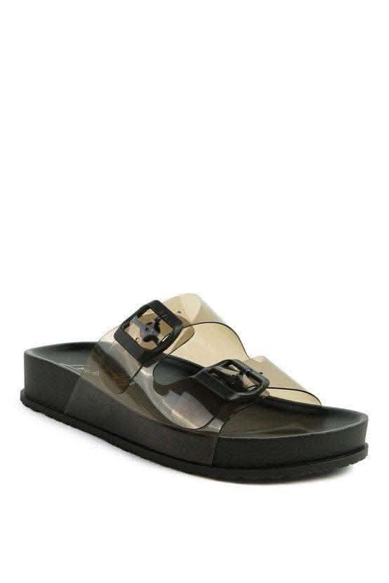 London Rag MINATA Platform Buckled Slide Sandals - SwagglyLife Home & Fashion