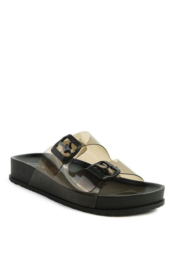 London Rag MINATA Platform Buckled Slide Sandals - SwagglyLife Home & Fashion