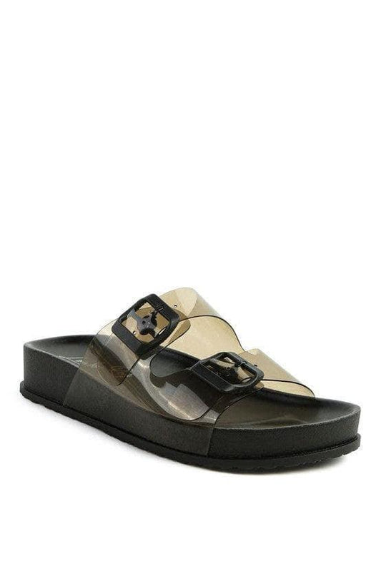London Rag MINATA Platform Buckled Slide Sandals - SwagglyLife Home & Fashion