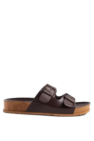 London Rag MINATA Platform Buckled Slide Sandals - SwagglyLife Home & Fashion
