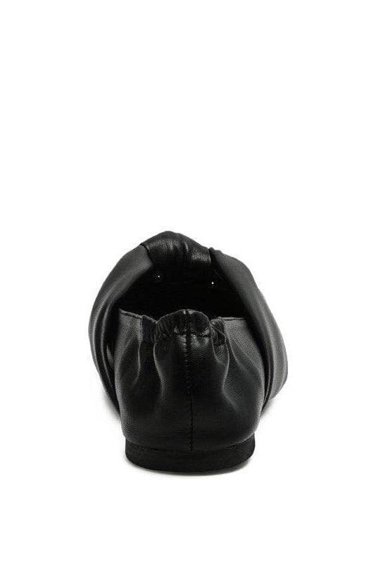 LONDON RAG: Norma Knot Detail Elasticated Ballet Flats, 2 Colors - SwagglyLife Home & Fashion