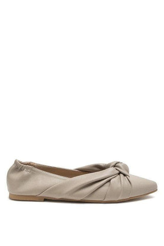 LONDON RAG: Norma Knot Detail Elasticated Ballet Flats, 2 Colors - SwagglyLife Home & Fashion