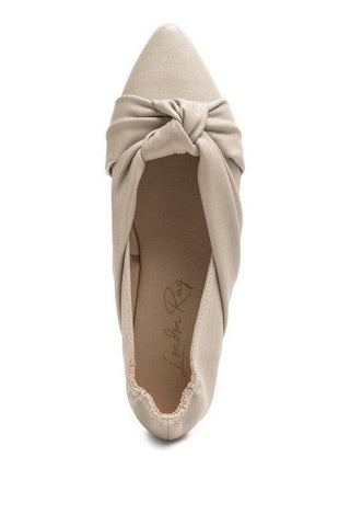 LONDON RAG: Norma Knot Detail Elasticated Ballet Flats, 2 Colors - SwagglyLife Home & Fashion