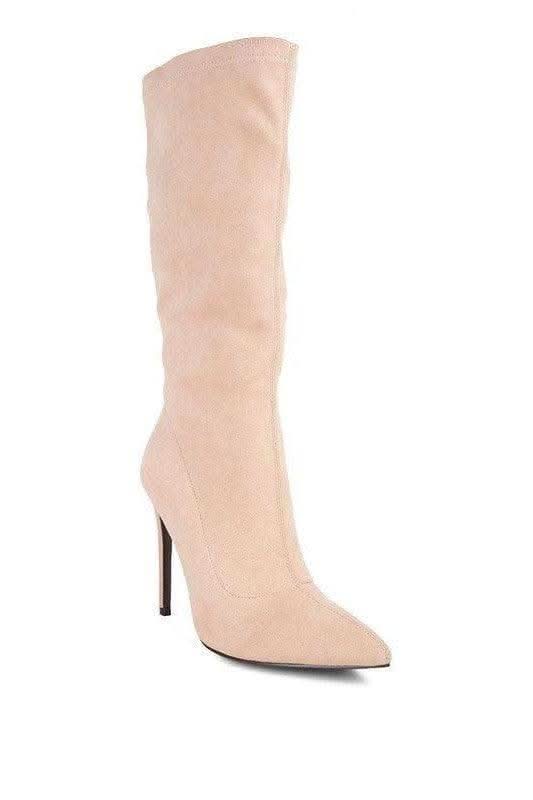 LONDON RAG Playdate Pointed Toe High Heeled Calf Boot, 4 Colors - SwagglyLife Home & Fashion