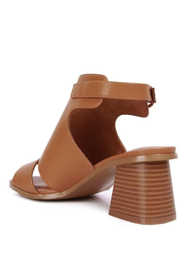 LONDON RAG Polessi Pin Buckle Ankle Mules - SwagglyLife Home & Fashion