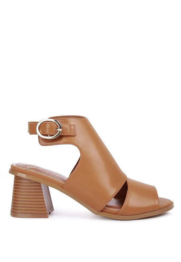 LONDON RAG Polessi Pin Buckle Ankle Mules - SwagglyLife Home & Fashion