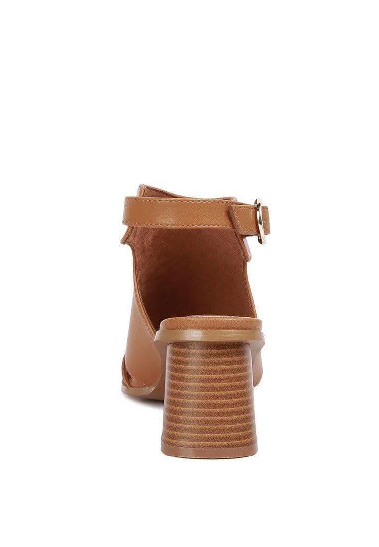 LONDON RAG Polessi Pin Buckle Ankle Mules - SwagglyLife Home & Fashion