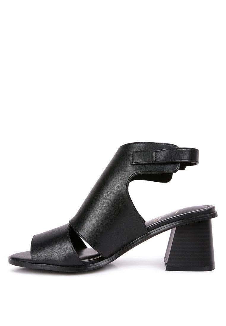 LONDON RAG Polessi Pin Buckle Ankle Mules - SwagglyLife Home & Fashion