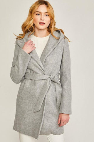 LOVE TREE JQ Fleece Belted Hoodie Coat - SwagglyLife Home & Fashion