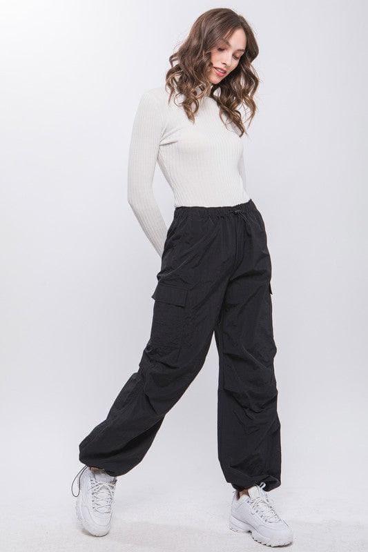 LOVE TREE Loose Fit Parachute Cargo Pants - SwagglyLife Home & Fashion