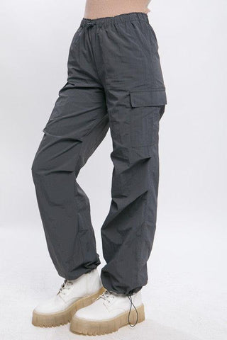 LOVE TREE Loose Fit Parachute Cargo Pants - SwagglyLife Home & Fashion
