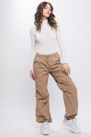 LOVE TREE Loose Fit Parachute Cargo Pants - SwagglyLife Home & Fashion