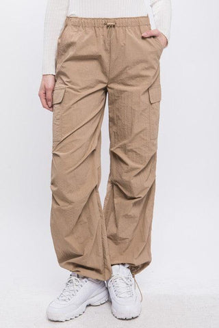 LOVE TREE Loose Fit Parachute Cargo Pants - SwagglyLife Home & Fashion