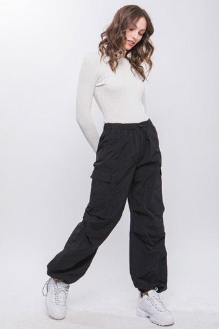 LOVE TREE Loose Fit Parachute Cargo Pants - SwagglyLife Home & Fashion