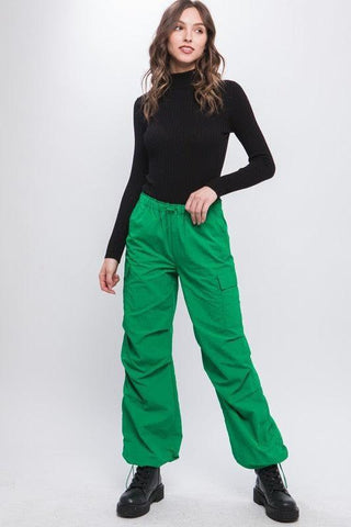 LOVE TREE Loose Fit Parachute Cargo Pants - SwagglyLife Home & Fashion
