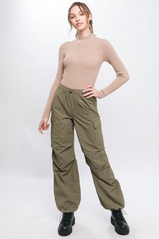 LOVE TREE Loose Fit Parachute Cargo Pants - SwagglyLife Home & Fashion